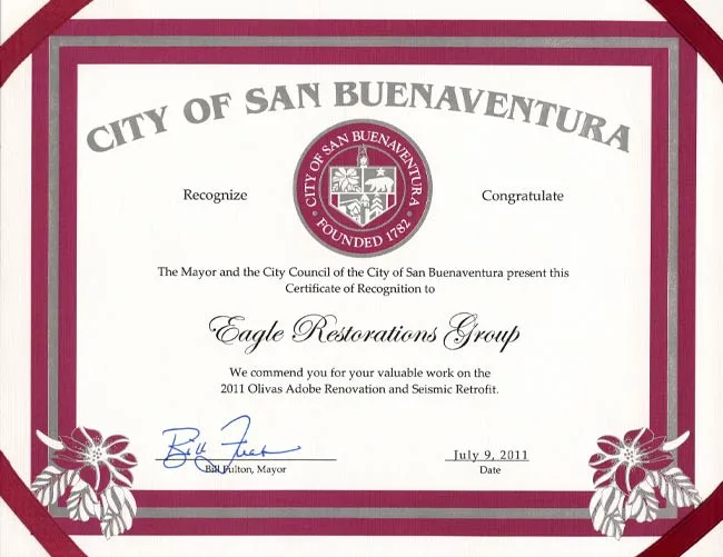 Eagle Restorations award 3